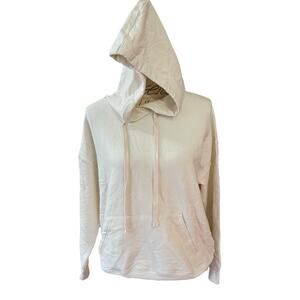 Buffalo David Bitton Cream Pullover Fleece Stretch Hoodie Medium NWOT